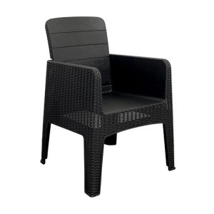 SILLÓN MILO PLÁSTICO SIMIL RATÁN QUALITY