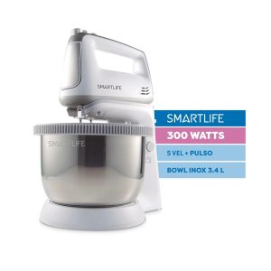 BATIDORA CON BOWL SMARTLIFE 300 W SL-HMR5035IX
